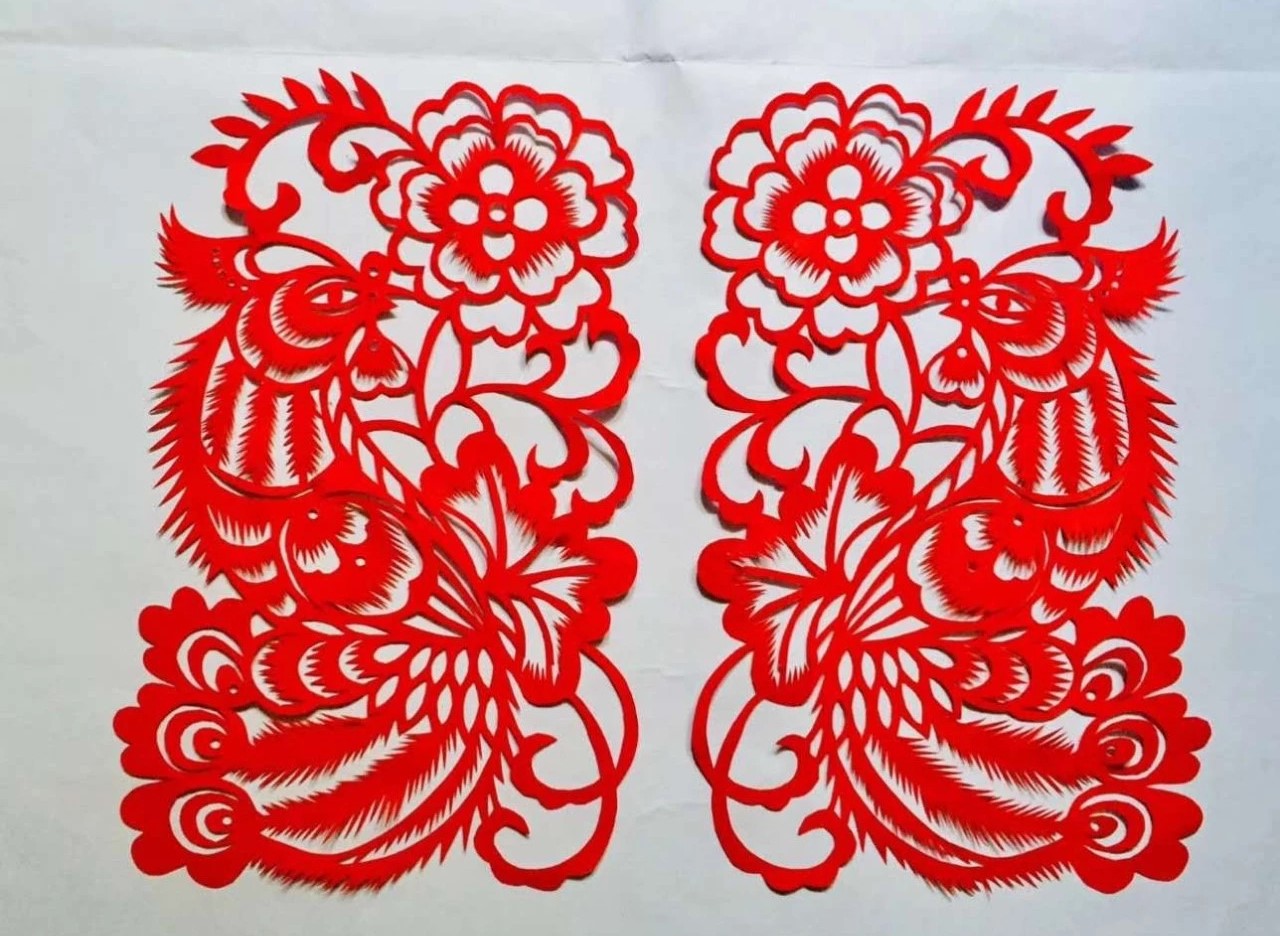 信手剪花花燦爛(20張)，張彬老師剪紙作品