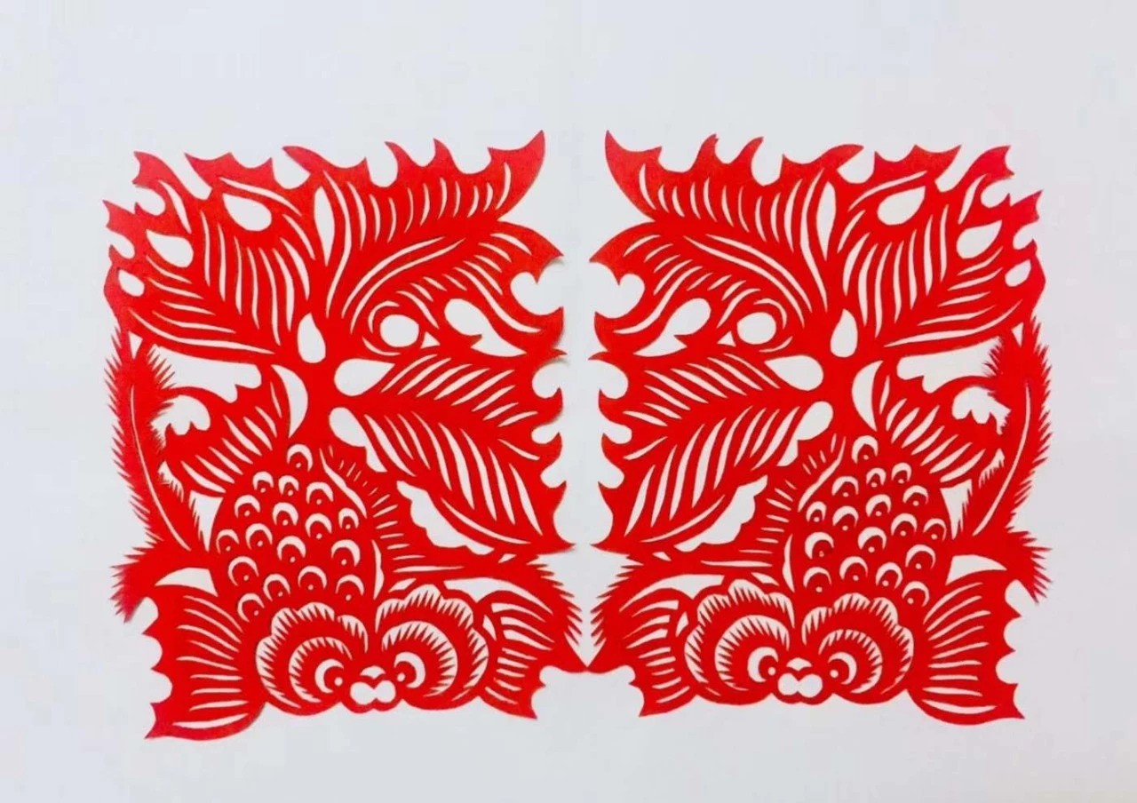 信手剪花花燦爛(20張)，張彬老師剪紙作品