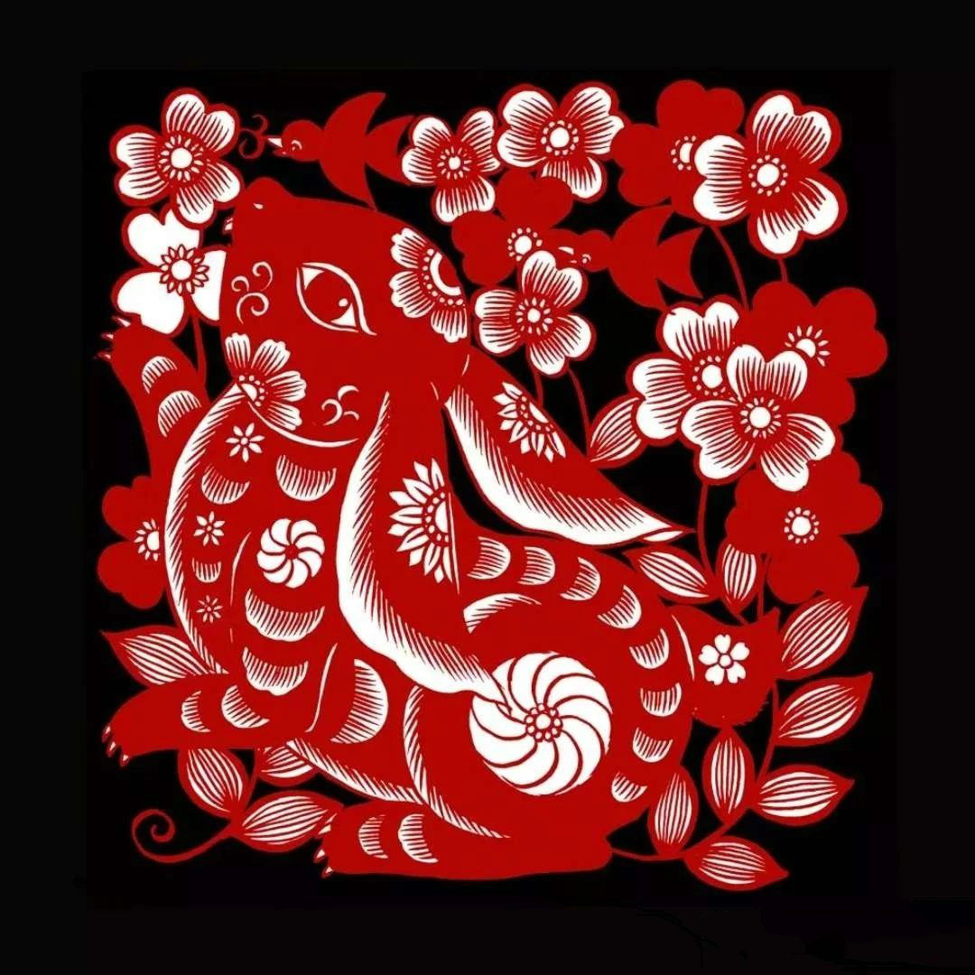 紅與黑的剪紙藝術，曹文峰十二生肖剪紙作品