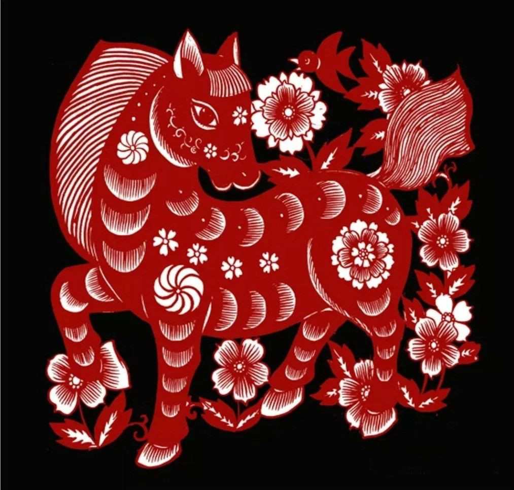 紅與黑的剪紙藝術，曹文峰十二生肖剪紙作品