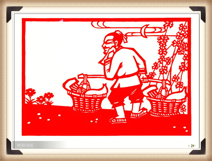 斗狼記剪紙藝術(shù)，高清剪紙連環(huán)畫(huà)圖集（54張）