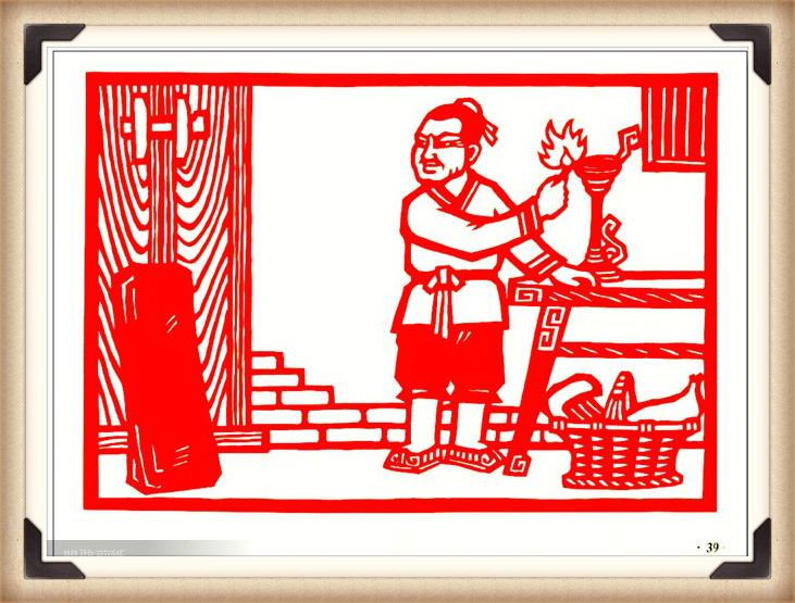 斗狼記剪紙藝術(shù)，高清剪紙連環(huán)畫(huà)圖集（54張）