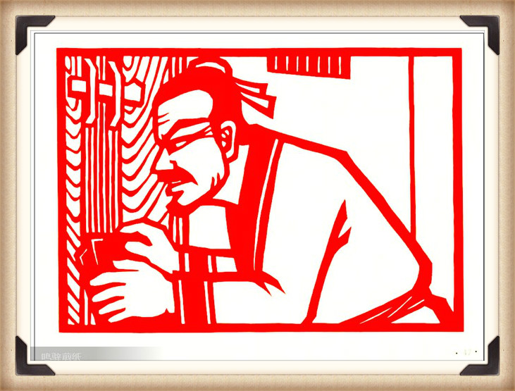 斗狼記剪紙藝術(shù)，高清剪紙連環(huán)畫(huà)圖集（54張）