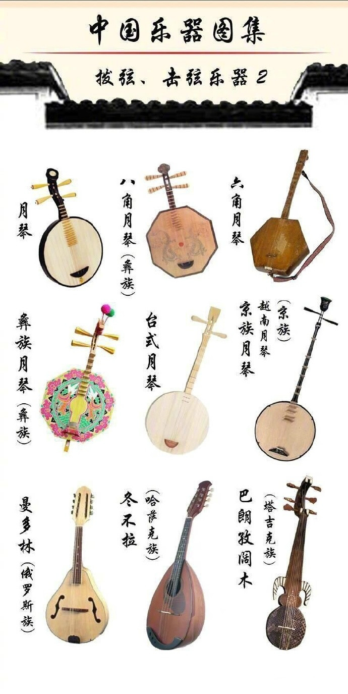 中國(guó)樂器圖集：種類繁多的樂器大全