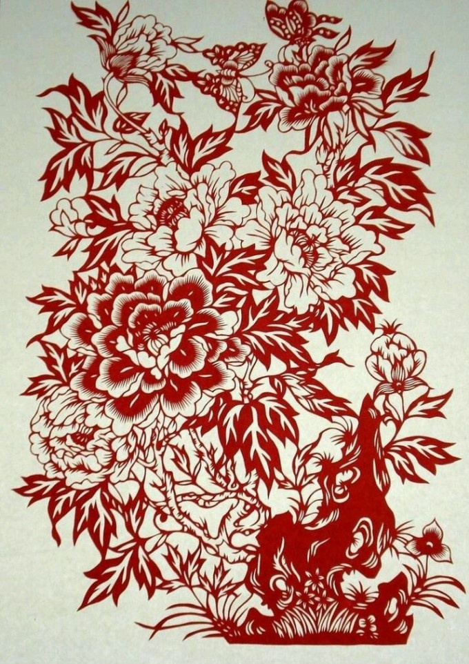 精致有趣的手工剪紙，中國紅剪紙藝術(shù)