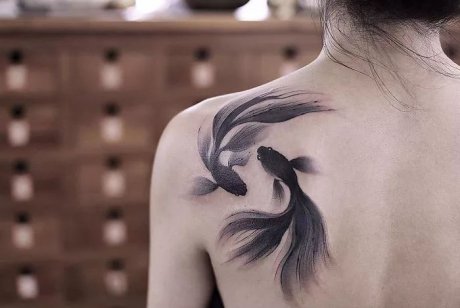 水墨人體彩繪藝術(shù)，傳統(tǒng)國畫與時尚刺青的融合
