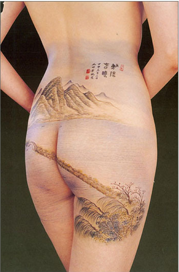 人體彩繪藝術(shù)，中國風(fēng)彩繪