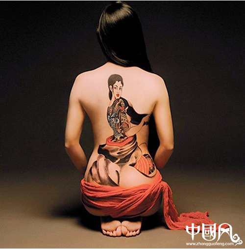 人體彩繪藝術(shù)，中國風(fēng)彩繪