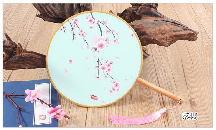 花卉圖案中國風(fēng)團(tuán)扇：16款古典雙面花卉團(tuán)扇