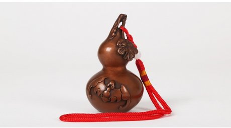 紫銅葫蘆擺件，文玩葫蘆把件工藝品