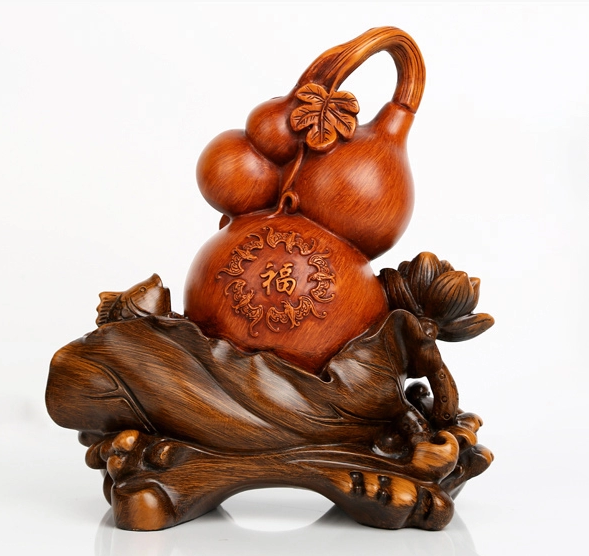 招財(cái)葫蘆工藝品，手工復(fù)古葫蘆擺件