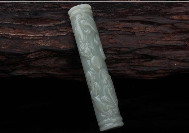 和田玉鎮(zhèn)紙，玉不雕不成器