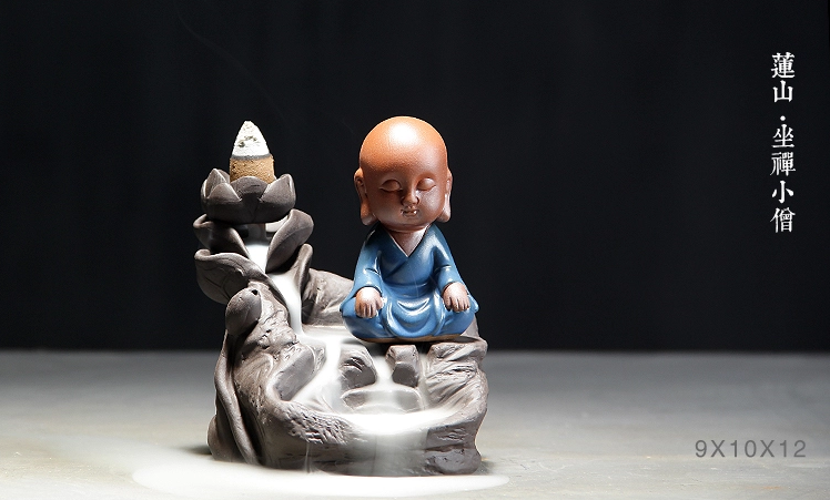 四款創(chuàng)意檀香爐，蓮山小和尚熏香爐