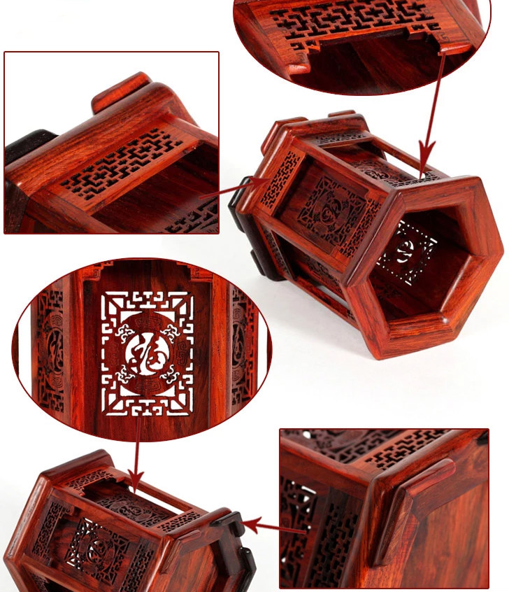 老撾大紅酸枝實(shí)木筆筒，紅木雕工藝品