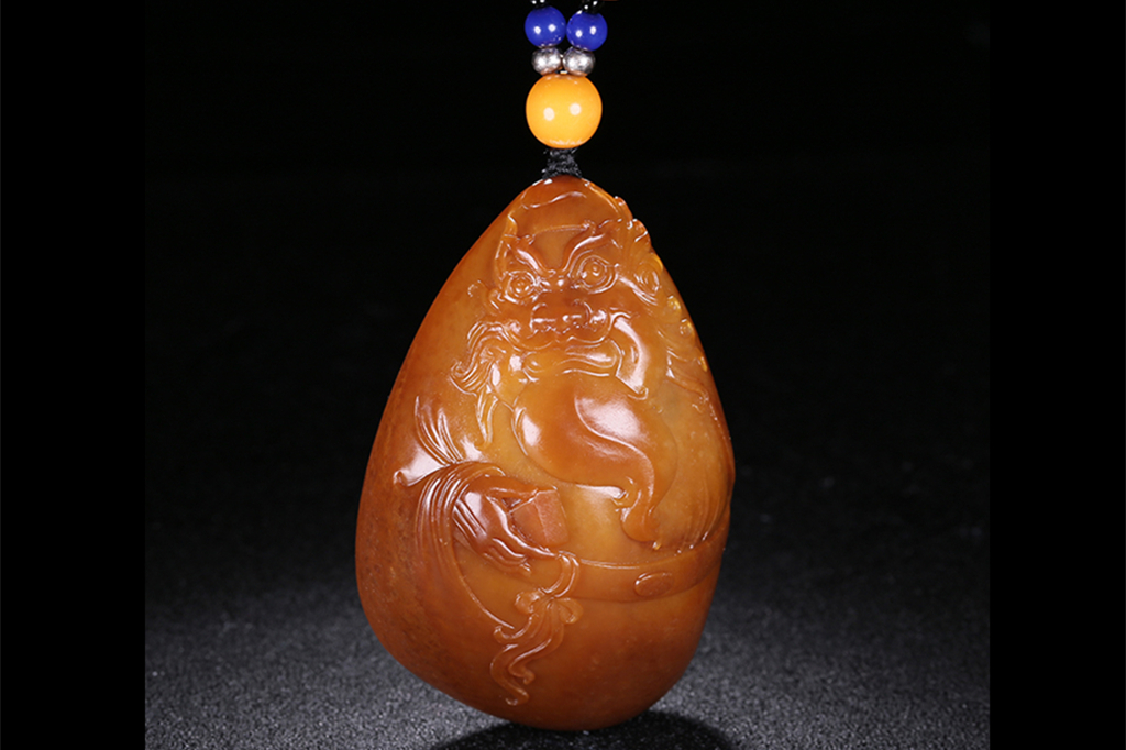 和田玉金包玉鐘馗掛墜，天驅(qū)邪鎮(zhèn)鬼平安康健