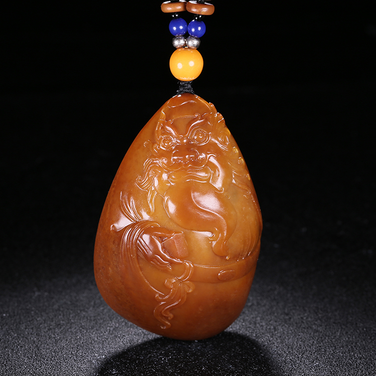 和田玉金包玉鐘馗掛墜，天驅(qū)邪鎮(zhèn)鬼平安康健