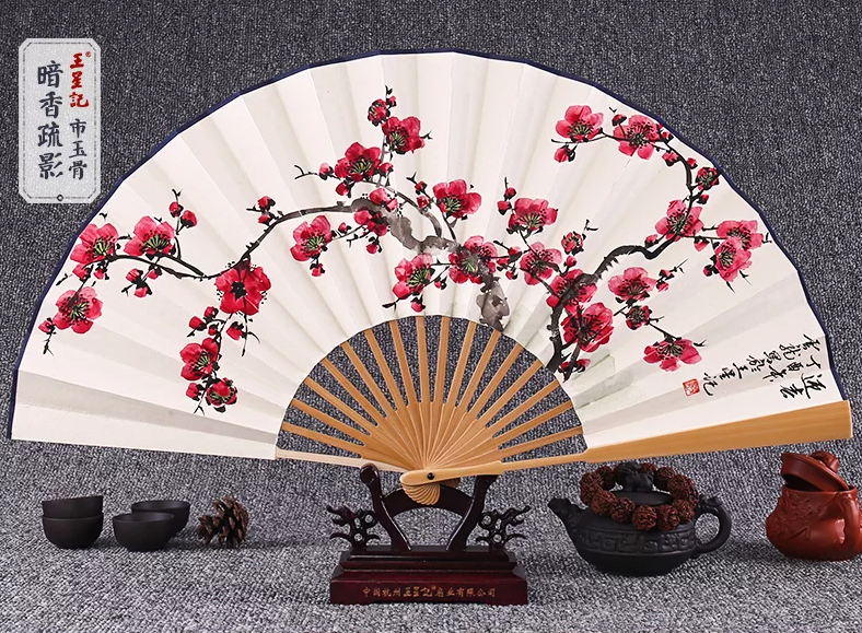 中國風(fēng)手繪水墨畫折扇