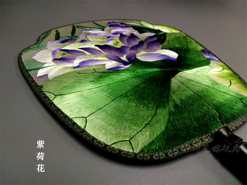 中國風蘇繡雙面繡傳統(tǒng)團扇欣賞