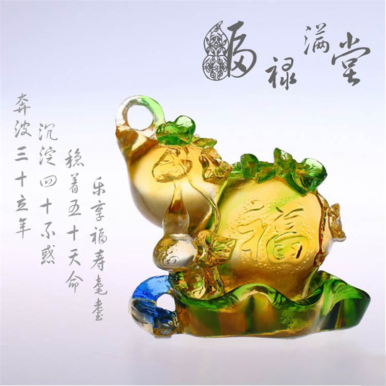 琉璃工藝品擺件，如何鑒賞琉璃