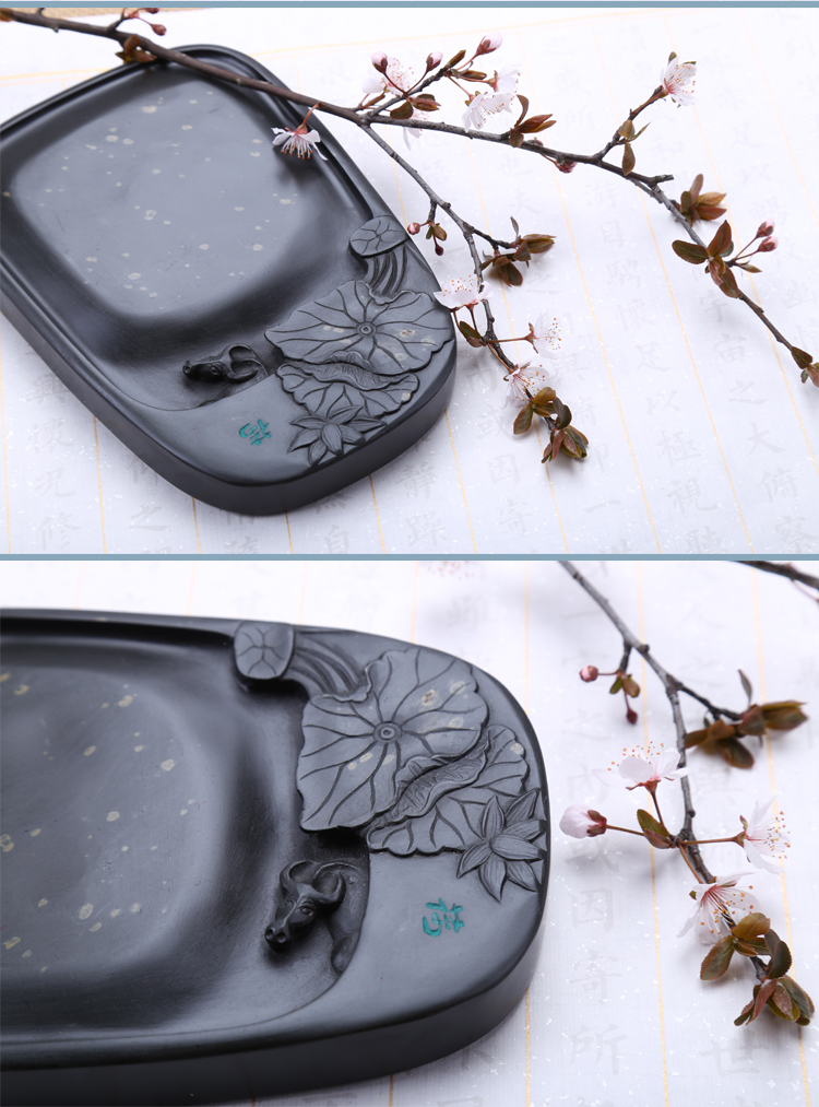 枝上花開，絕美硯臺
