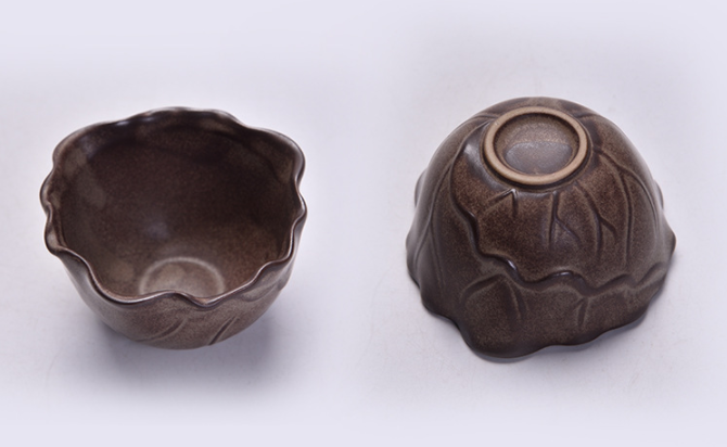 原創(chuàng)陶瓷泡茶自動(dòng)茶具，佛手蓮花功夫茶具