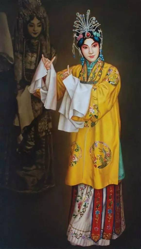 油畫中的京劇人物，美的不可思議！