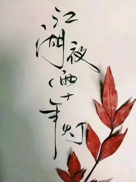 別致新穎的書法字體，美的很有意境！