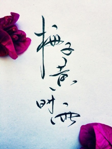 別致新穎的書法字體，美的很有意境！