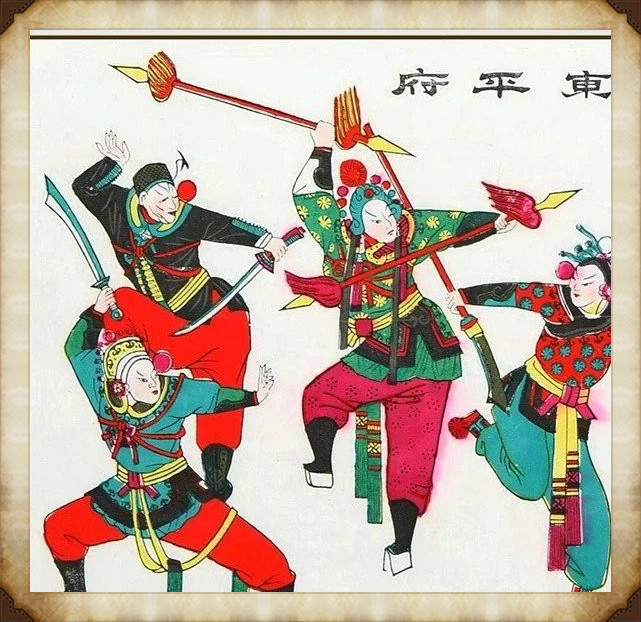 57張木板年畫圖集，帶你回味中國風