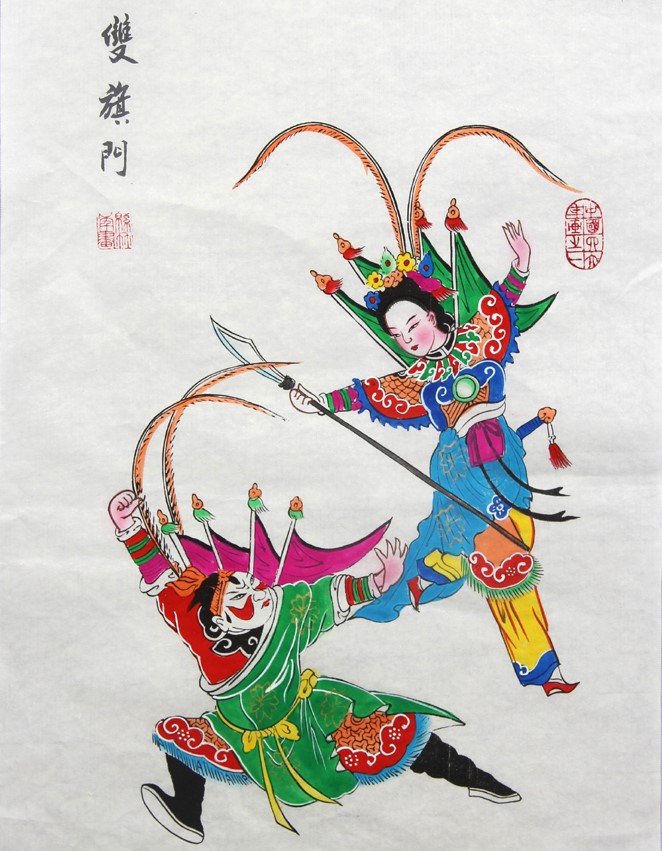 10款唯美生動年畫娃娃，古風手繪中國年畫