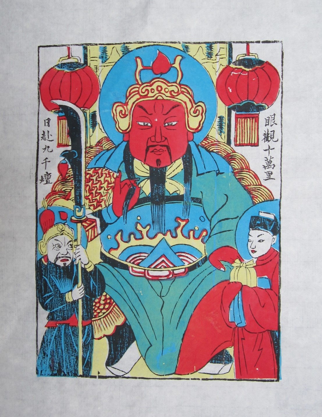 15款生動門神人物年畫，唯美中國吉祥人物年畫