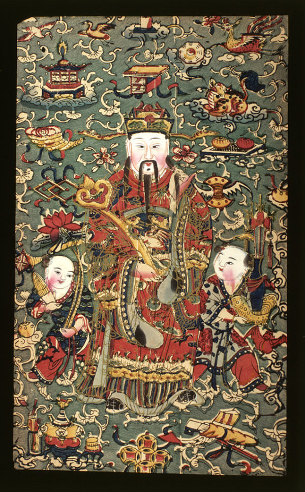 中國風傳統(tǒng)精美色彩艷麗的年畫