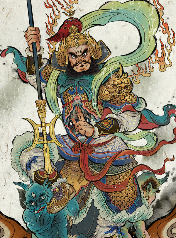膩害了，趨避鬼邪的門神插畫設(shè)計(jì)