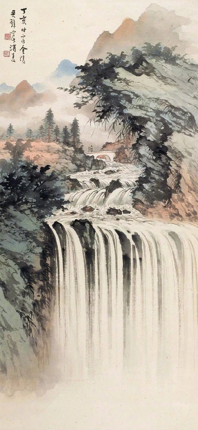 國(guó)畫(huà)山水圖集(41張)，高清國(guó)畫(huà)圖片欣賞