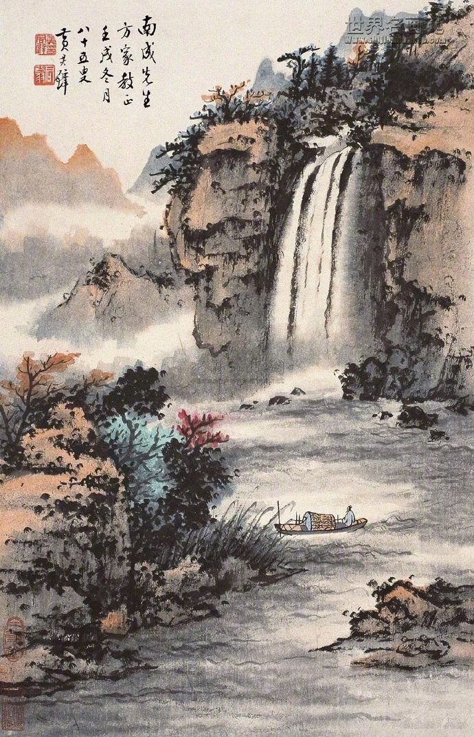 國(guó)畫(huà)山水圖集(41張)，高清國(guó)畫(huà)圖片欣賞