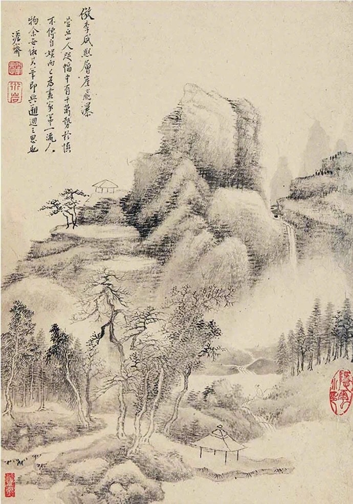 國(guó)畫(huà)山水圖集(41張)，高清國(guó)畫(huà)圖片欣賞