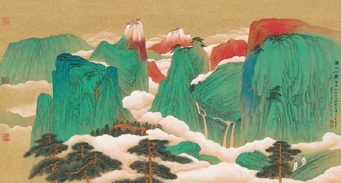 國(guó)畫(huà)山水圖集(41張)，高清國(guó)畫(huà)圖片欣賞