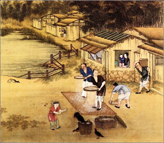 中國(guó)24節(jié)氣古畫圖，超美國(guó)畫插畫欣賞