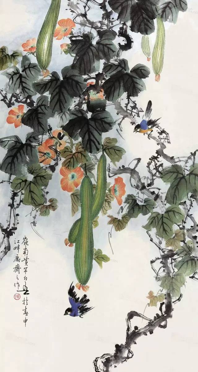 中國(guó)國(guó)畫(huà)藝術(shù)：絕美花鳥(niǎo)國(guó)畫(huà)圖片