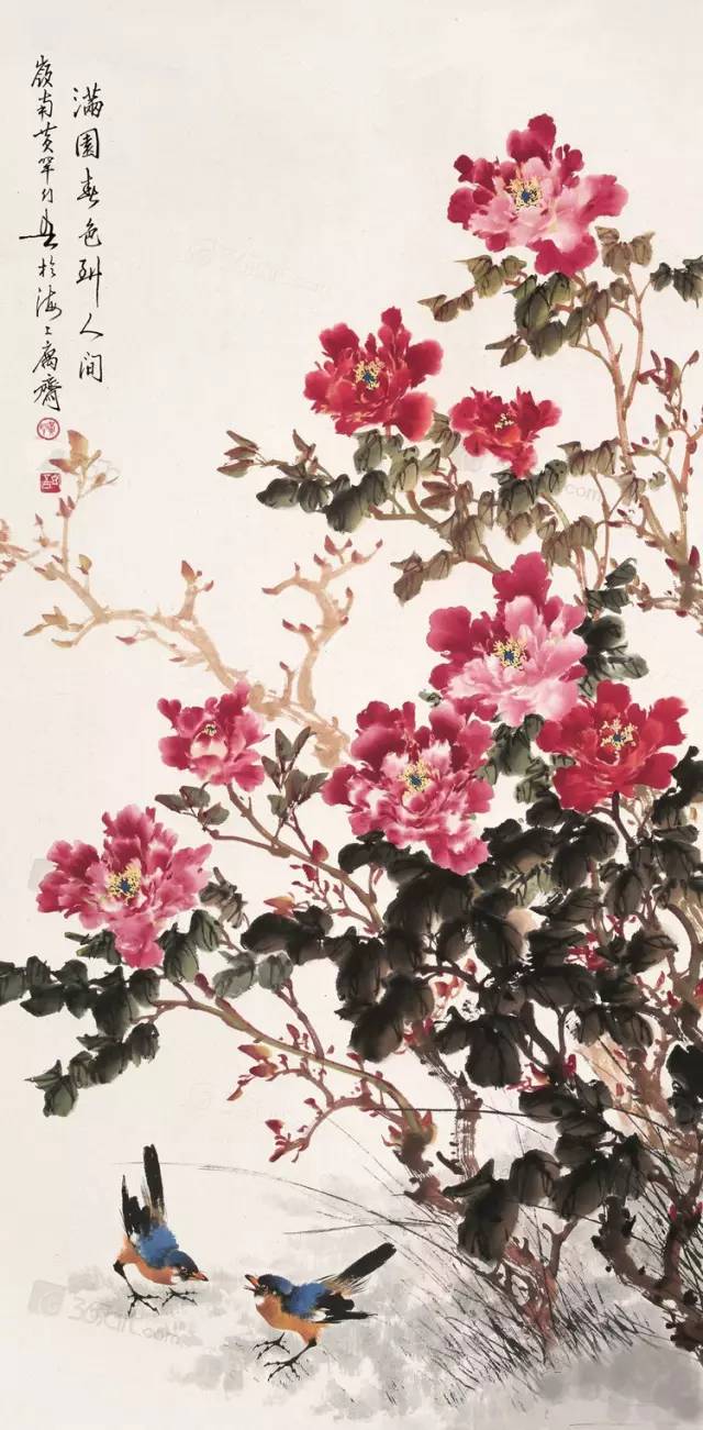 中國(guó)國(guó)畫(huà)藝術(shù)：絕美花鳥(niǎo)國(guó)畫(huà)圖片