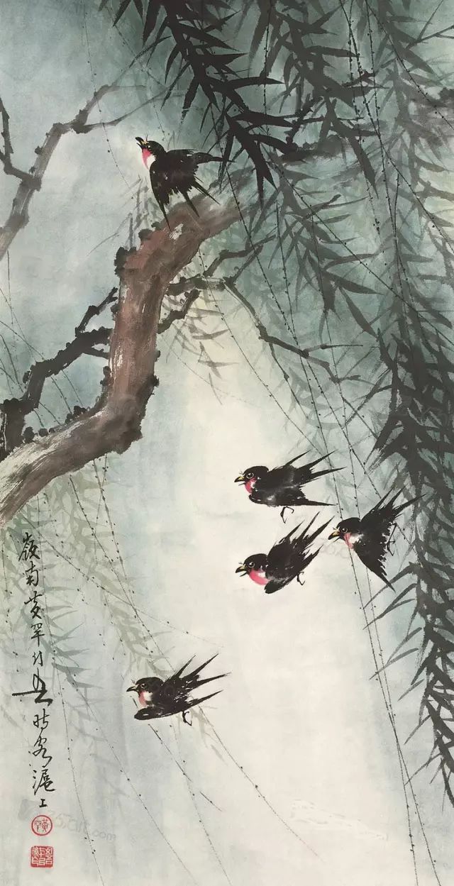 中國(guó)國(guó)畫(huà)藝術(shù)：絕美花鳥(niǎo)國(guó)畫(huà)圖片