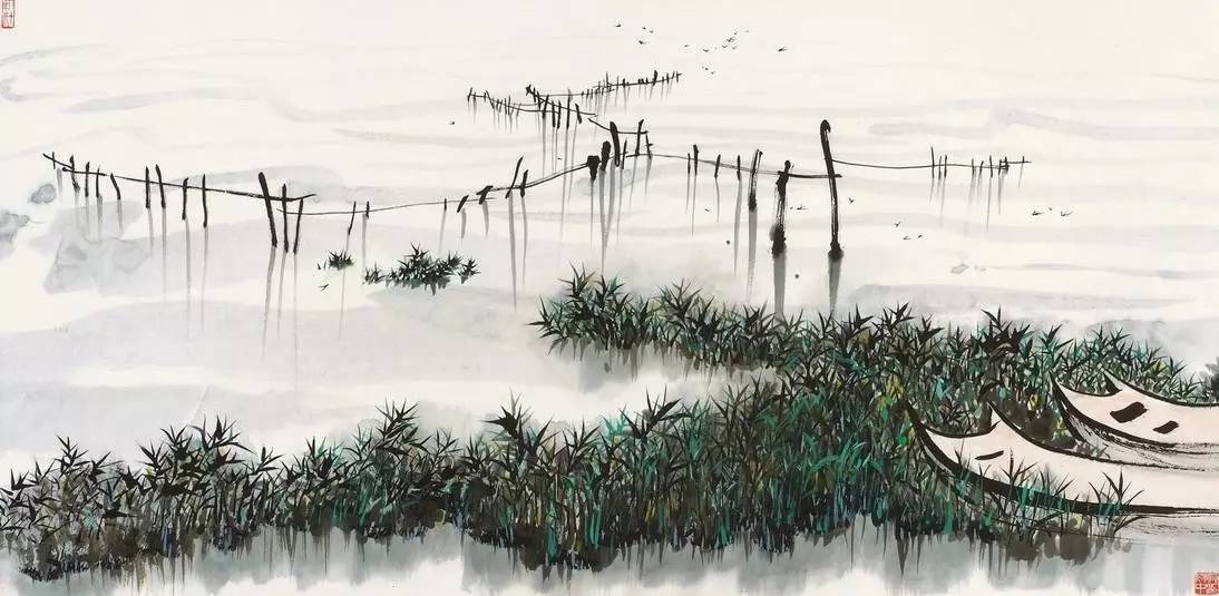 吳冠中的水墨國畫集合，中國藝術(shù)最顯眼的景觀