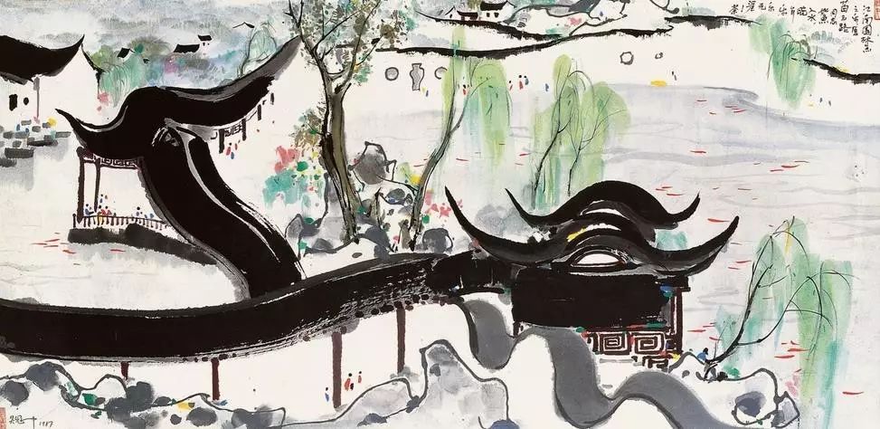 吳冠中的水墨國畫集合，中國藝術(shù)最顯眼的景觀