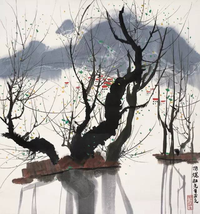 吳冠中的水墨國畫集合，中國藝術(shù)最顯眼的景觀