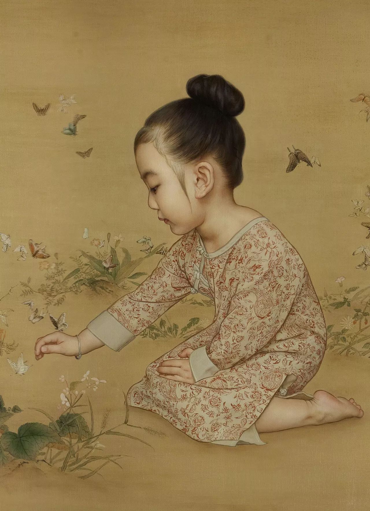 中國(guó)油畫(huà)：記錄超唯美的中式小仙女