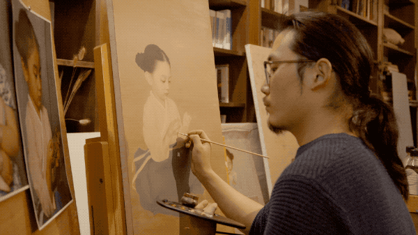 中國(guó)油畫(huà)：記錄超唯美的中式小仙女