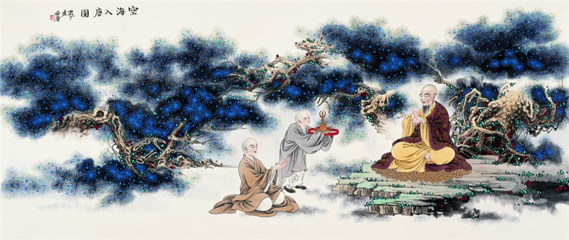 佛像畫(huà)家李唐工筆畫(huà)羅漢圖
