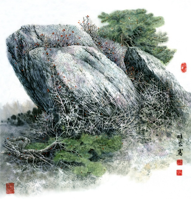 傅畦芷工筆色彩水墨國(guó)畫(huà)欣賞