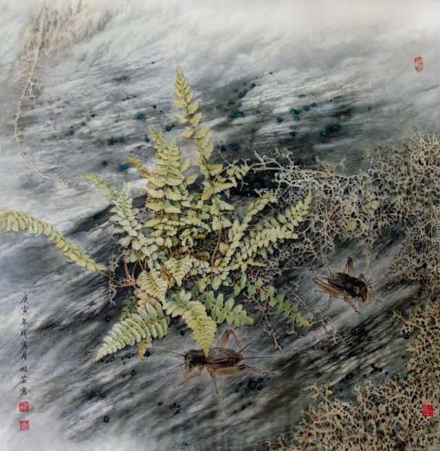 傅畦芷工筆色彩水墨國(guó)畫欣賞