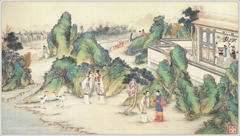清代畫(huà)家孫溫繪畫(huà)的全本紅樓夢(mèng)圖(三)
